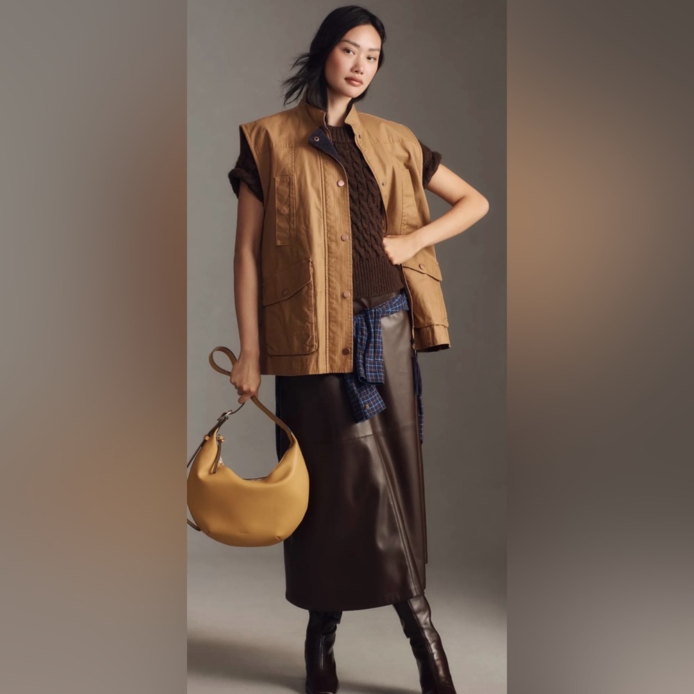 Pilcro Waxed Utility Barn Vest